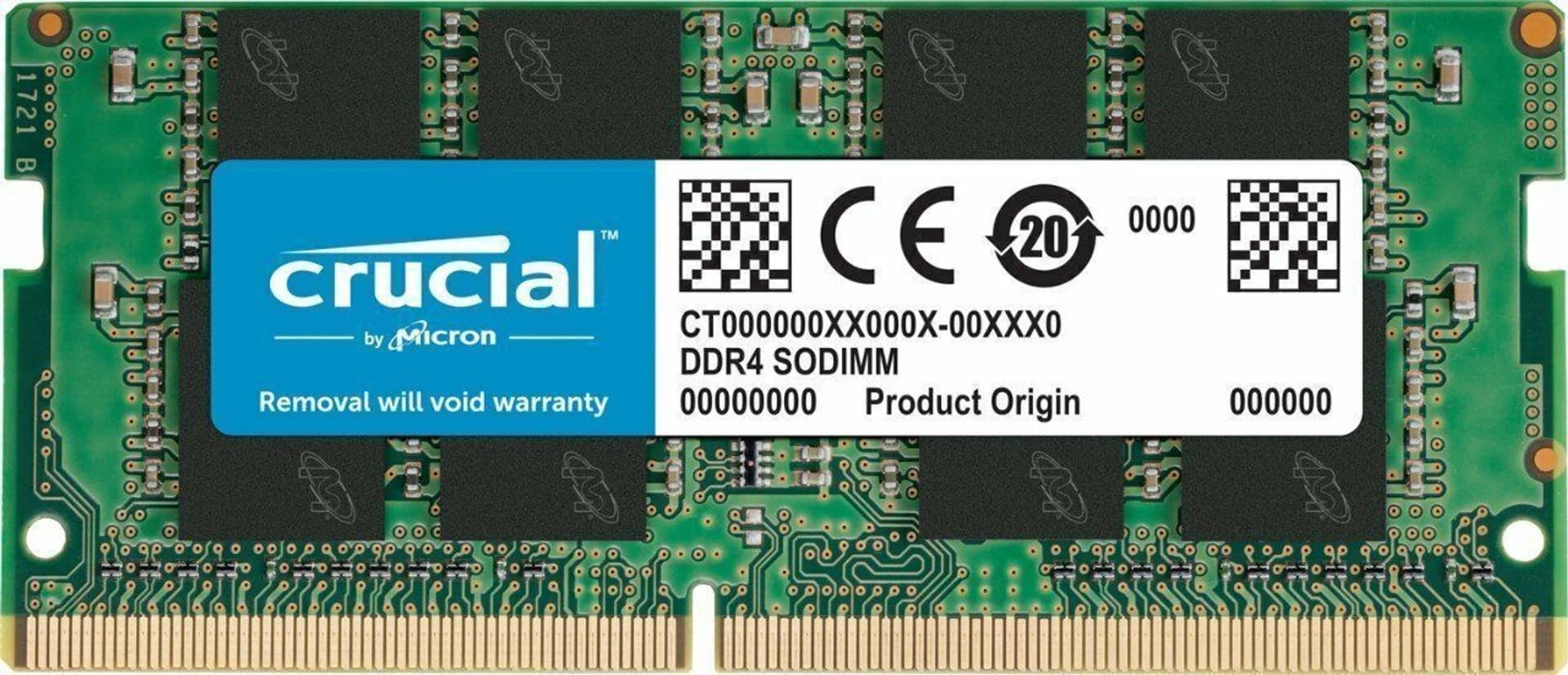 Crucial 3200 DDR4 16 GB (Single Channel) Laptop SDRAM (CB16GS3200) or (CT16G4SFRA32A) — OrderKoro